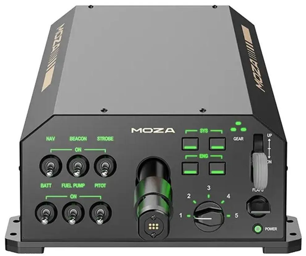 MOZA Racing AY210 Force Feedback Yoke Base – Direct-Drive Steuerhorn-Basis für PC