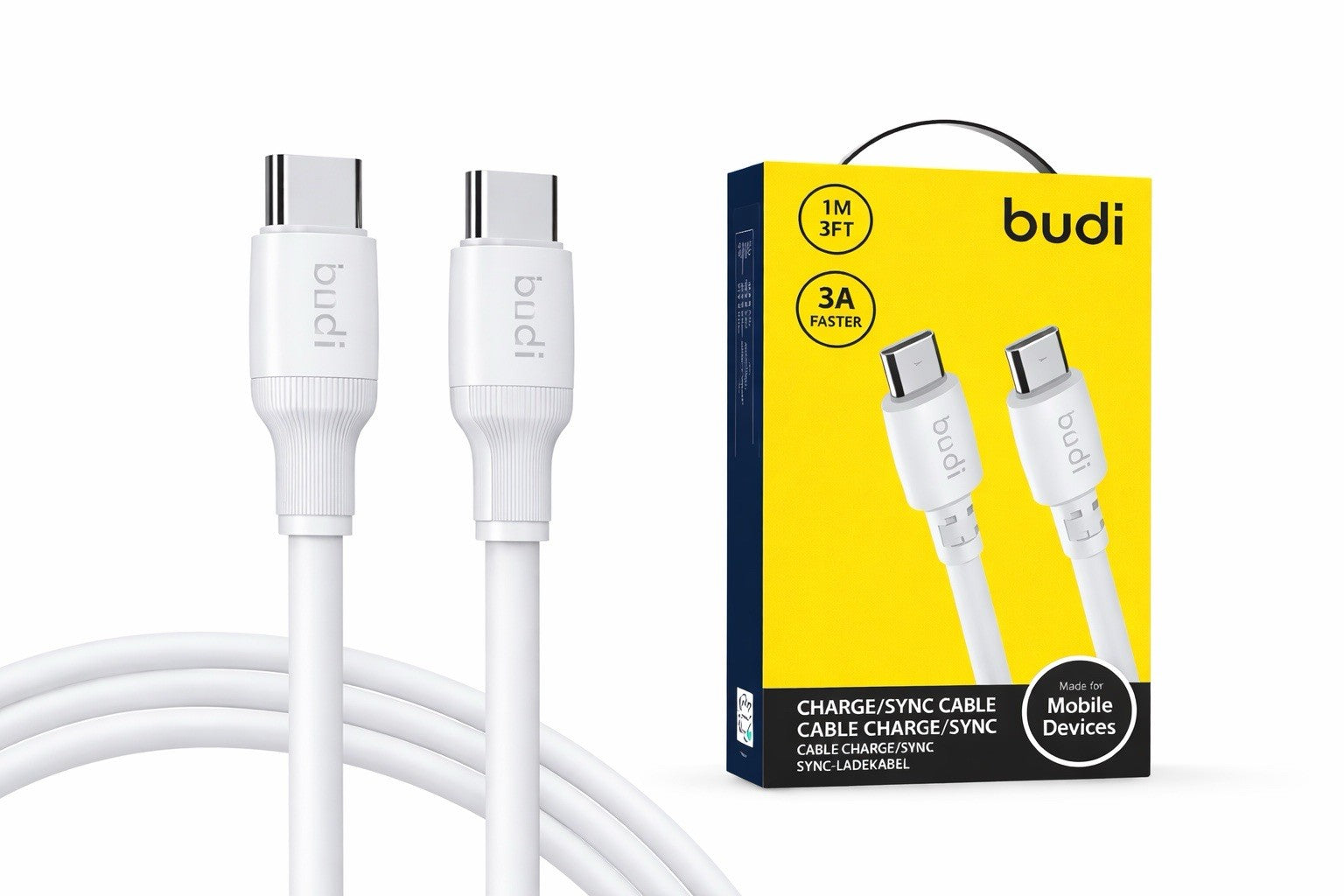 Sendem Schnellladekabel 66W USB-C aud USB C 1 meter Typ C Schnell Ladekabel