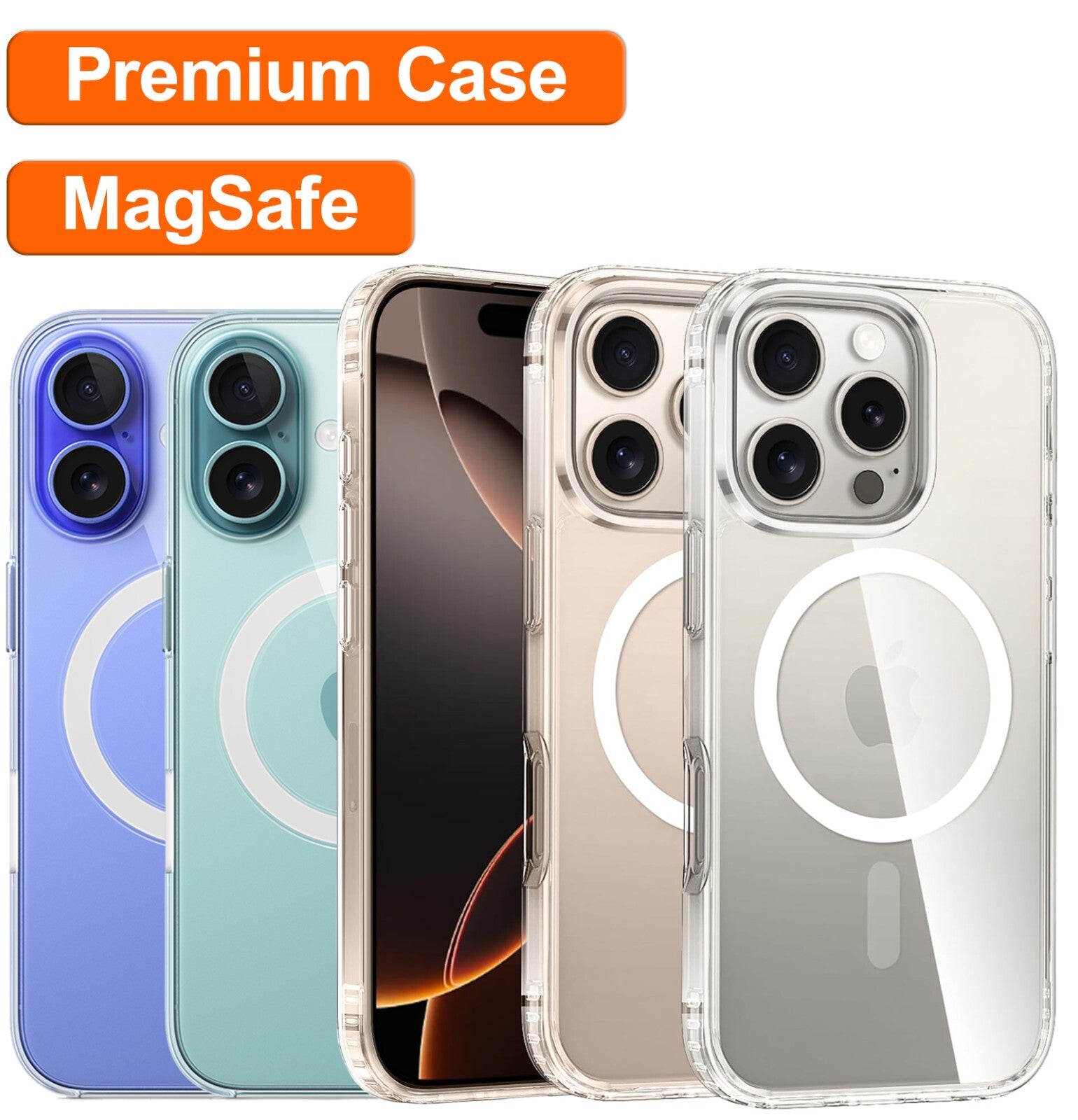 Clear Case Hülle Magnetisch für iPhone 17 16 15 14 13 12 Pro Max Schutz Magnet