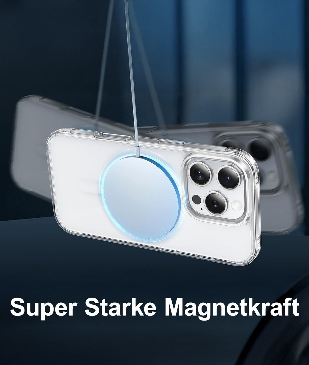 Clear Case Hülle Magnetisch für iPhone 17 16 15 14 13 12 Pro Max Schutz Magnet