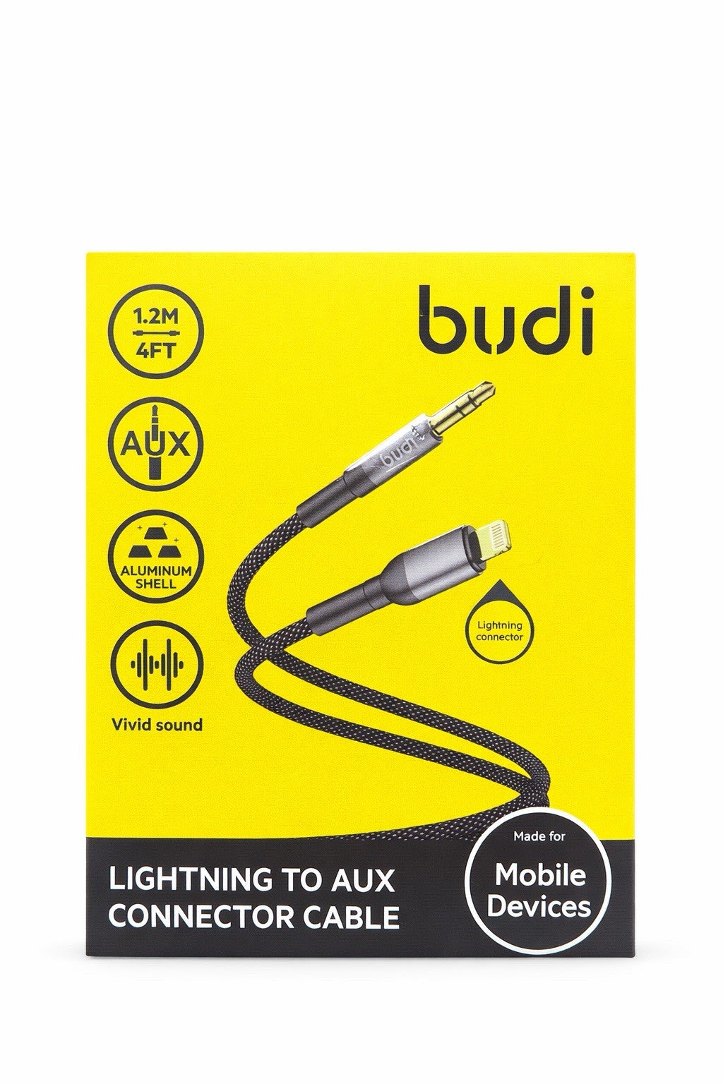 iPhone auf AUX 3,5mm Adapter Stereo iPhone iOS zu Klinke AUX Nylon Klinkenkabel