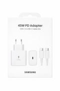Samsung Weiss 45W Schnellladegerät USB C EP Kabel Für Galaxy S25 S24